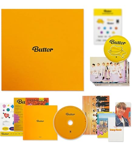 BTS Album - [ BUTTER ] (PHEACHES Ver.) CD-R + Photobook + Lyric